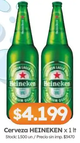 Cordiez Heineken cerveza oferta