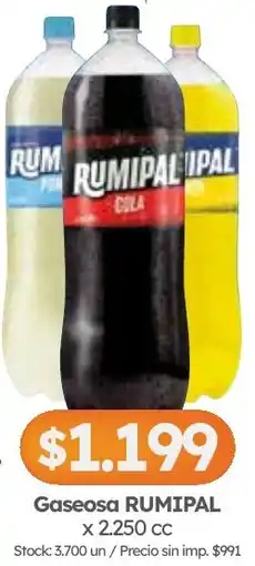 Cordiez Rumipal gaseosa oferta