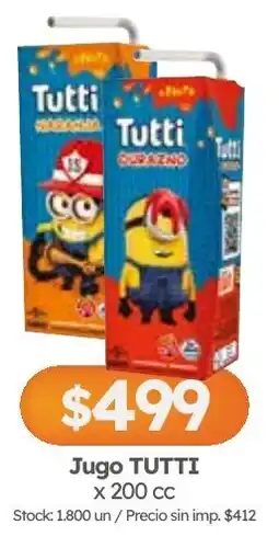 Cordiez Tutti jugo oferta