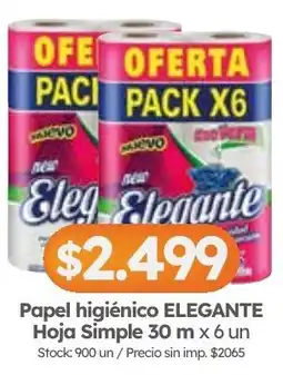 Cordiez Elegante papel higiénico hoja simple oferta
