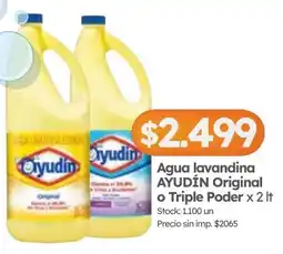 Cordiez Ayudín agua lavandina original o triple poder oferta