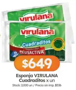 Cordiez Virulana esponja cuadraditos oferta