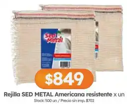 Cordiez Sed metal rejilla americana resistente oferta