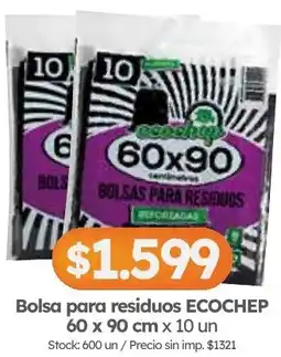Cordiez Ecochep bolsa para residuos oferta