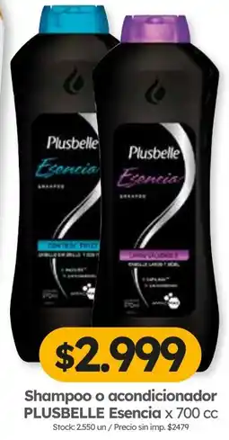 Cordiez Plusbelle esencia shampoo o acondicionador oferta