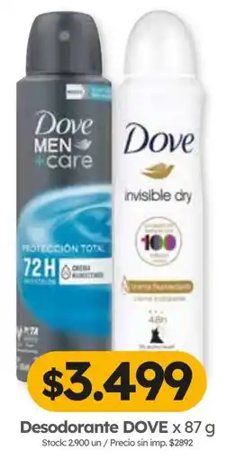 Cordiez Dove desodorante oferta