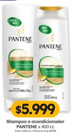 Cordiez Pantene shampoo o acondicionador oferta