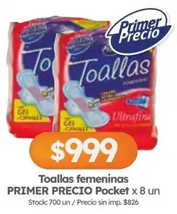 Cordiez Primer precio toallas femeninas pocket oferta