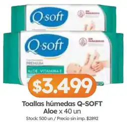 Cordiez Q-soft toallas húmedas aloe oferta