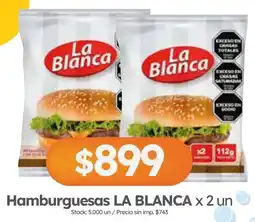 Cordiez La blanca hamburguesas oferta