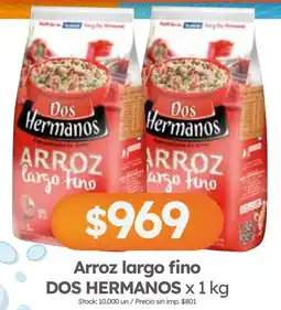 Cordiez Dos hermanos arroz largo fino oferta