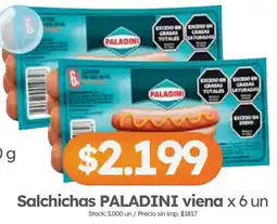 Cordiez Paladini salchichas viena oferta