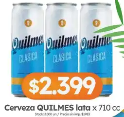 Cordiez Quilmes cerveza lata oferta