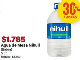 Supermercados Aiello Nihuil agua de mesa oferta