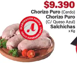 Supermercados Aiello Chorizo Puro oferta