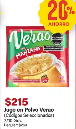 Supermercados Aiello Verao jugo en polvo oferta