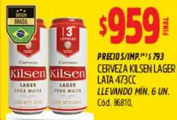 Supermercados Yaguar Kilsen lager cerveza lata oferta