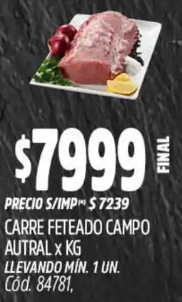 Supermercados Yaguar Carre feteado campo autral oferta