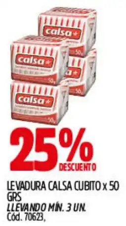 Supermercados Yaguar Calsa levadura cubito oferta