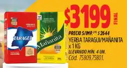 Supermercados Yaguar Taragui/mañanita yerba oferta