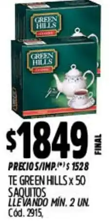 Supermercados Yaguar Green hills té oferta