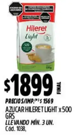 Supermercados Yaguar Hileret light azucar oferta