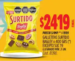 Supermercados Yaguar Surtido galletitas bagley oferta