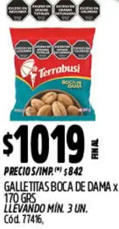 Supermercados Yaguar Terrabusi galletitas boca de dama oferta