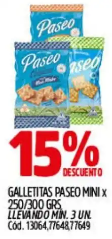 Supermercados Yaguar Paseo galletitas mini oferta