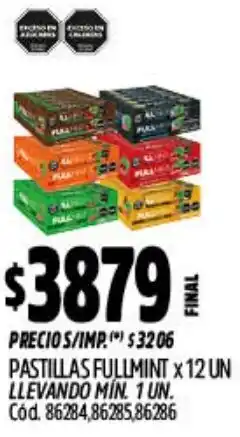 Supermercados Yaguar Fullmint pastillas . oferta