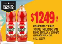 Supermercados Yaguar Presto pronta tomate trituranuestra marca botella oferta