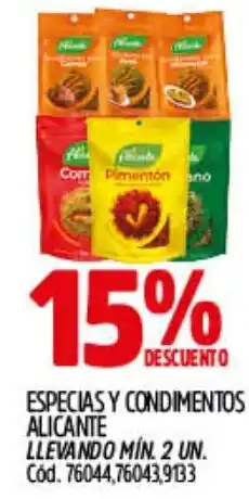 Supermercados Yaguar Especias y condimentos alicante oferta