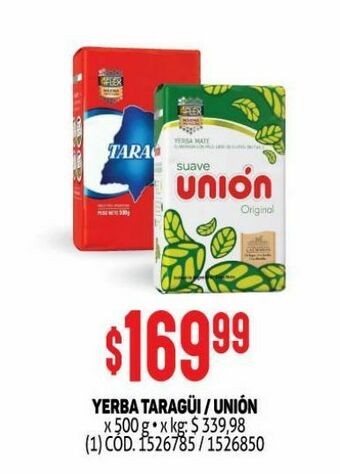 Makro Yerba mate unión oferta