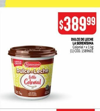 Makro Dulce de leche la serenísima oferta
