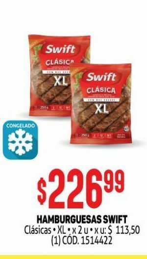 Makro Hamburguesas swift oferta
