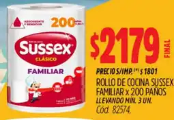 Supermercados Yaguar Sussex rollo de cocina familiar oferta