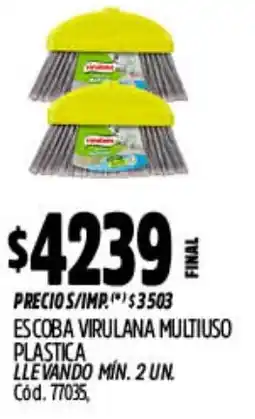 Supermercados Yaguar Virulana escoba multiuso plastica oferta