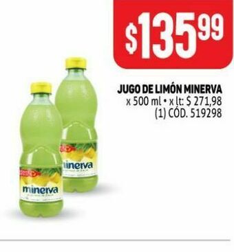 Makro Jugo de limon minerva oferta