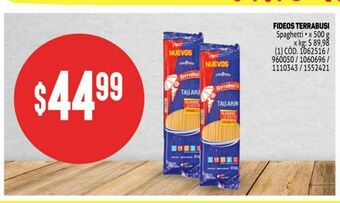 Makro Fideos terrabusi oferta