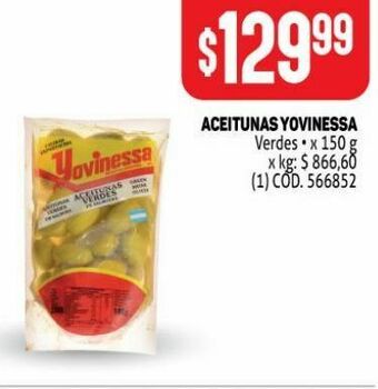 Makro Aceitunas yovinessa oferta