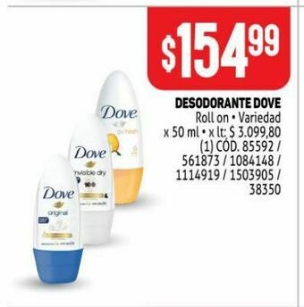 Makro Desodorante dove oferta