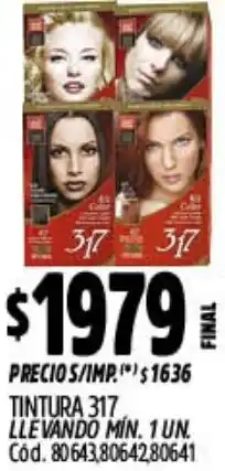 Supermercados Yaguar 317 tintura oferta