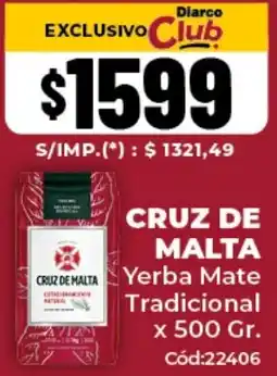 Diarco Cruz de malta yerba mate oferta