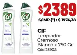 Diarco Cif limpiador cremoso blanco oferta