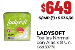 Diarco Ladysoft toallas normal con alas oferta