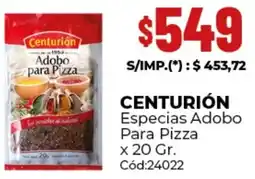 Diarco Centurion especias adobo para pizza oferta