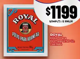 Diarco Royal polvo para hornear oferta