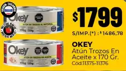 Diarco Okey atún trozos en aceite oferta