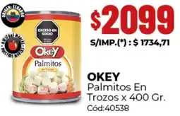 Diarco Okey palmitos en trozos oferta