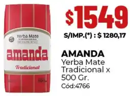 Diarco Amanda yerba mate tradicional oferta